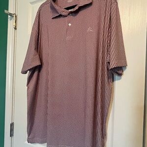 Rhoback Men's Maroon and White Texas Polo Shirt